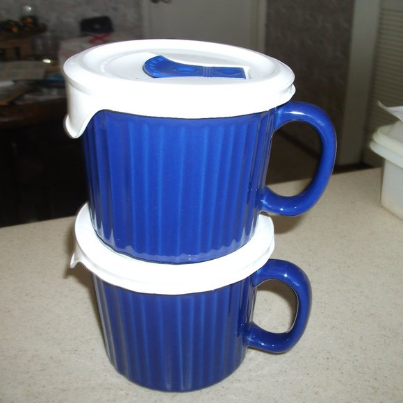 Corningware Dining 2 2 Oz Corningware Colours Stoneware Soup Mugs